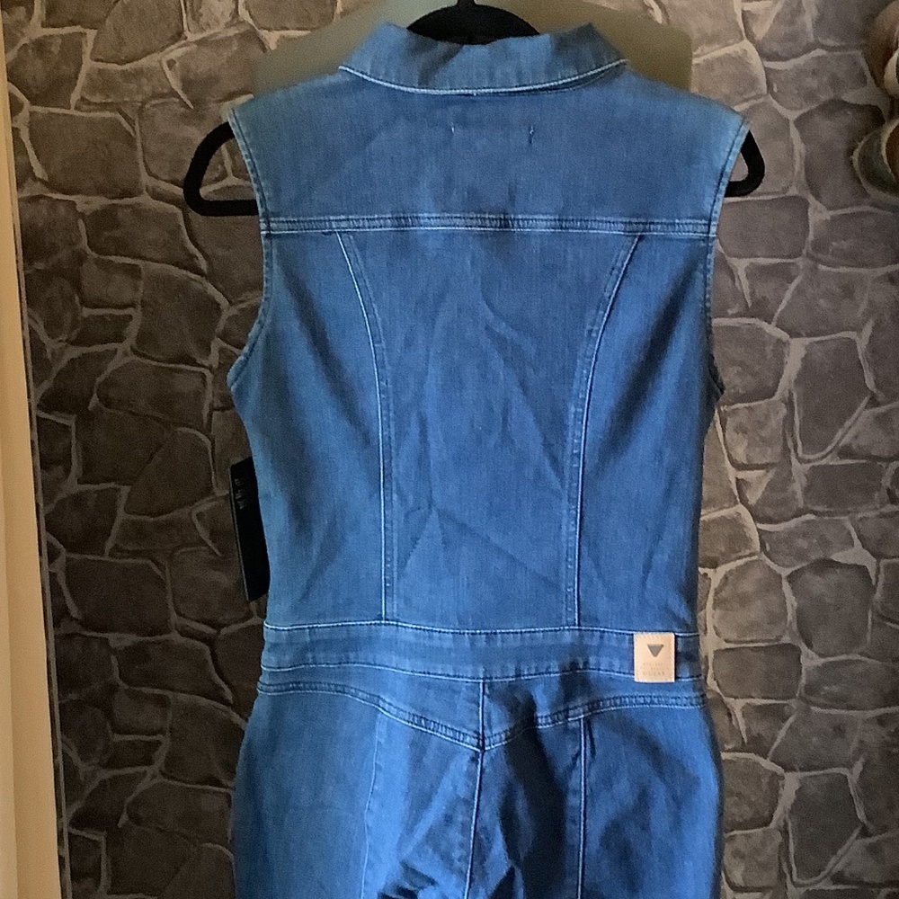 NWT Guess Jessie Utility Fitted Denim Jumpsuit 6 - Picture 3 of 14
